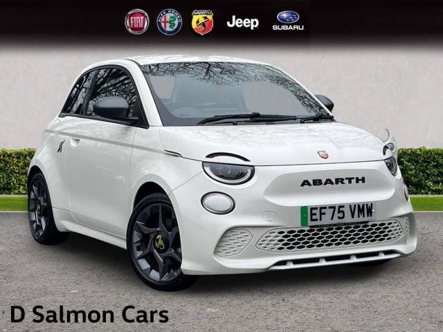 Abarth 500e 42kWh Auto 3dr Hatchback Electric Antidode White