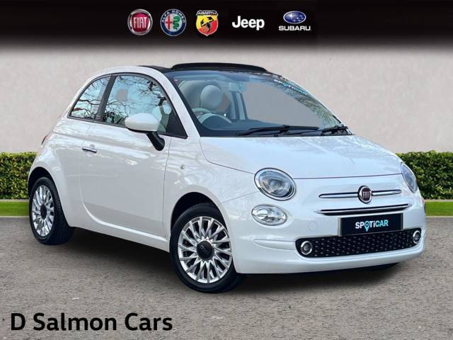 Fiat 500C 1.2 Lounge Dualogic Euro 6 (s/s) 2dr Convertible Petrol Bossa Nova White