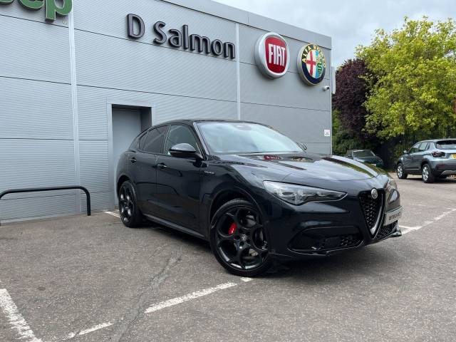 Alfa Romeo Stelvio 2.0T Veloce Auto Q4 AWD Euro 6 (s/s) 5dr SUV Petrol Vulcano Black