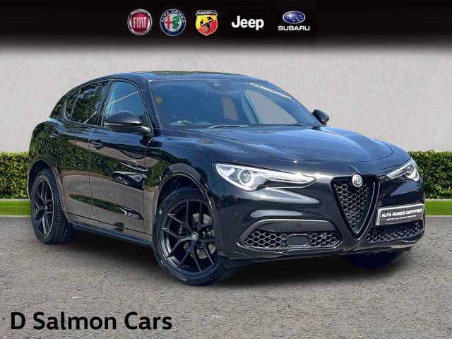 Alfa Romeo Stelvio 2.0T Veloce Auto Q4 AWD Euro 6 (s/s) 5dr SUV Petrol Vulcano Black