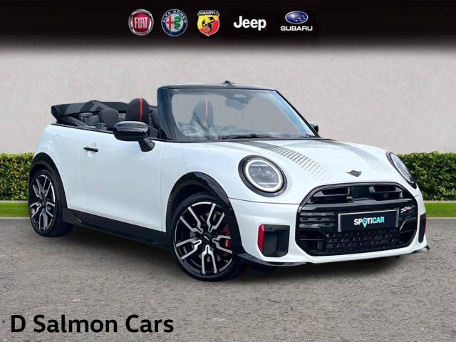 MINI Cooper Convertible 2.0 John Cooper Works Steptronic Euro 6 (s/s) 2dr Convertible Petrol Nanuq White