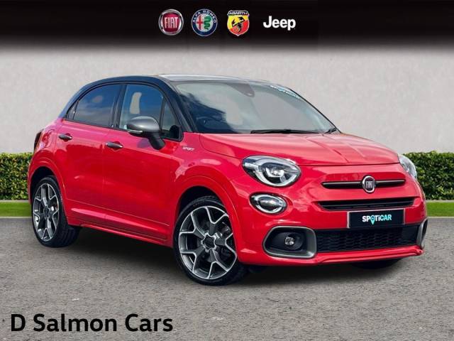Fiat 500x 1.3 FireFly Turbo Sport DCT Euro 6 (s/s) 5dr SUV Petrol Sporty Red
