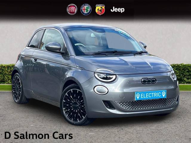 Fiat 500e 42kWh La Prima Auto 3dr Hatchback Electric Mineral Grey