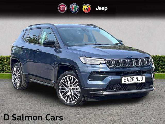 Jeep Compass 1.3 GSE T4 11.4kWh Summit Auto 4xe Euro 6 (s/s) 5dr SUV Hybrid Blue Shade with Black Roof