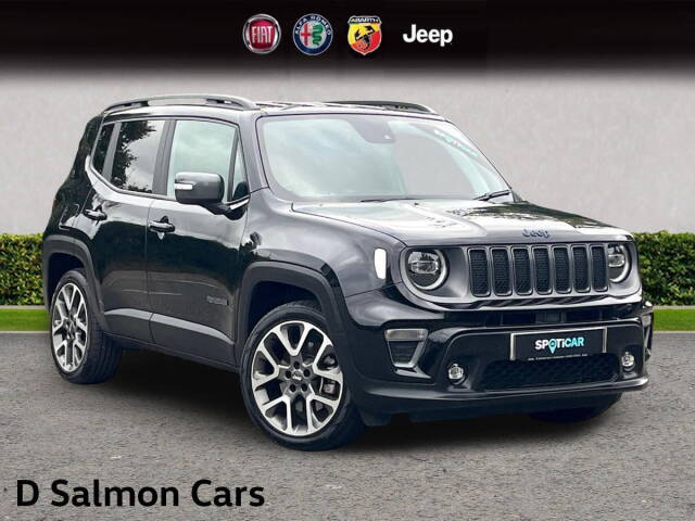 Jeep Renegade 1.3 GSE T4 11.4kWh S Auto 4xe Euro 6 (s/s) 5dr SUV Hybrid Black