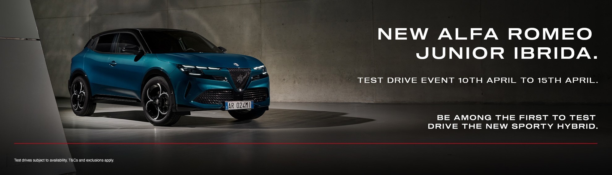 New Alfa Romeo Junior Ibrida Test Drive Event