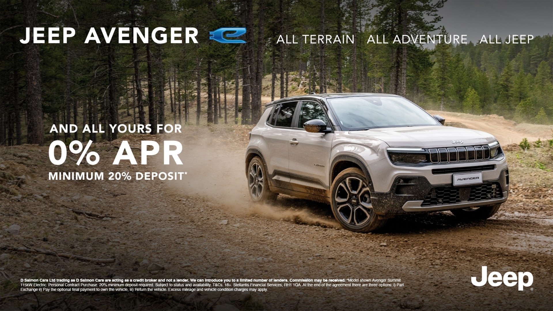 Jeep Avenger BEV 0% APR