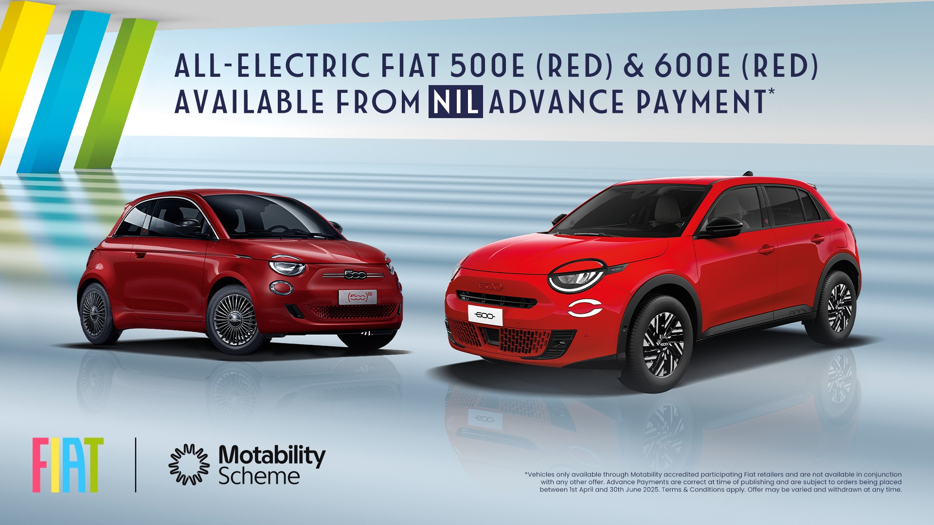 Fiat 500E and 600E from Nil Advance Payment