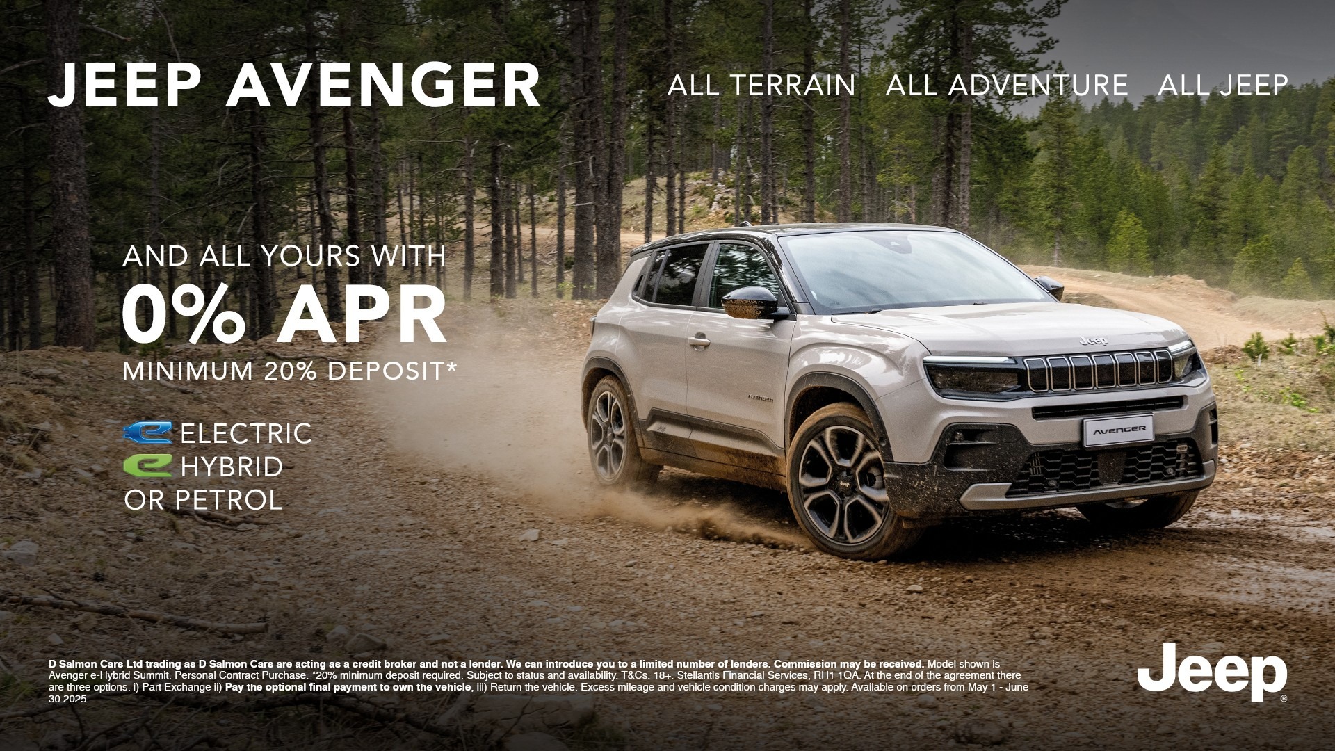 Avenger PCP 0% APR - Selected Stock