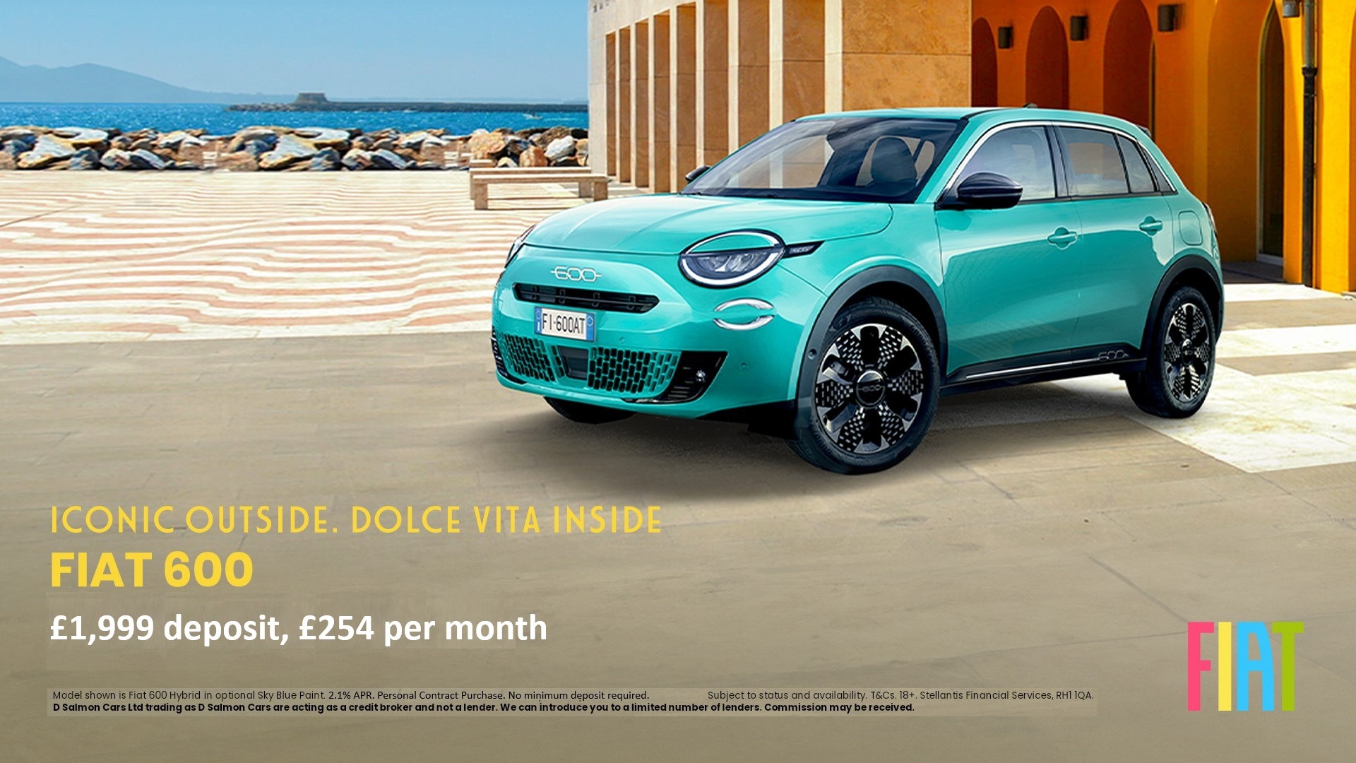 Fiat 600 Special offer - £1,999 deposit, £254 per month!