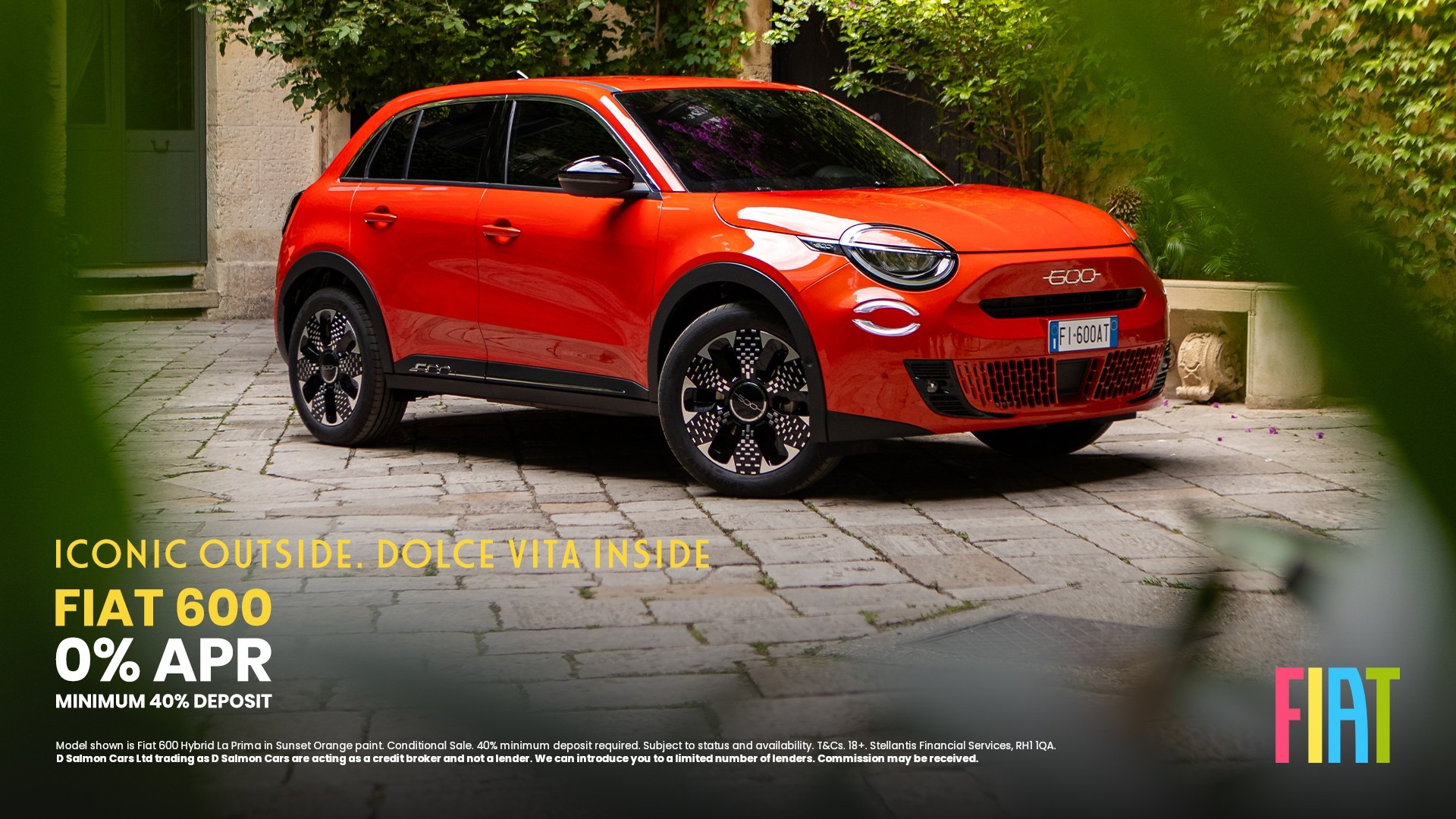 Fiat 600E and Hybrid 0% APR Representative Plus £1,500 E-Grant
