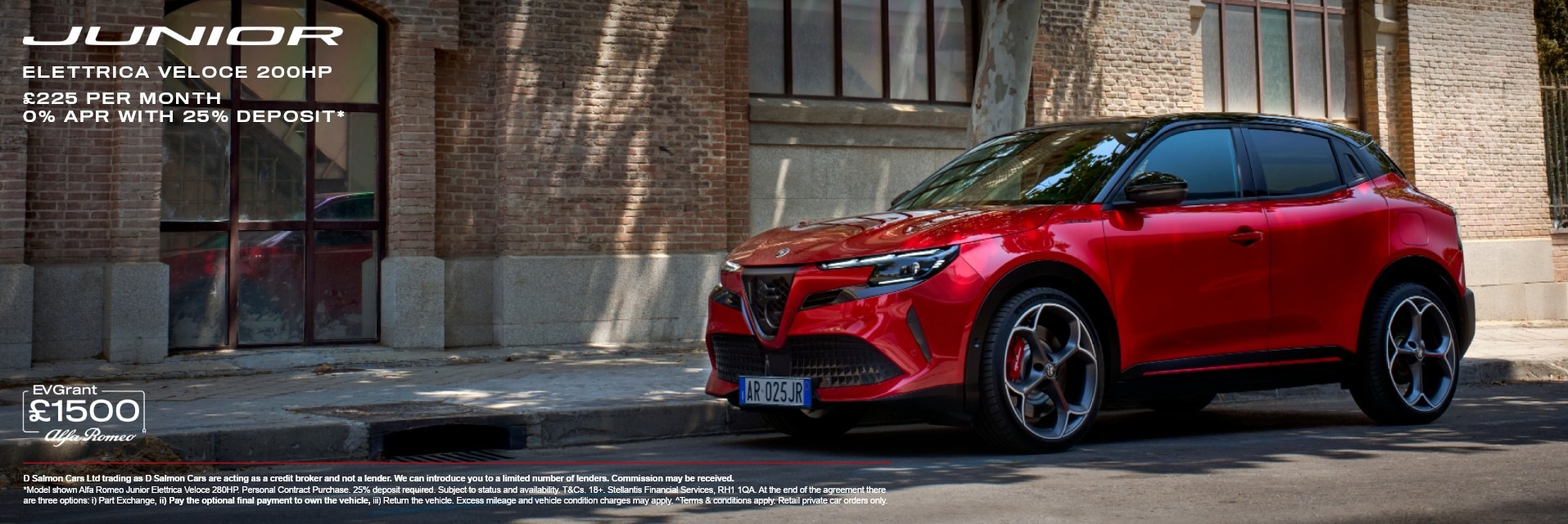 Junior Elettrica Veloce 0% APR plus £1,500 EV Grant!