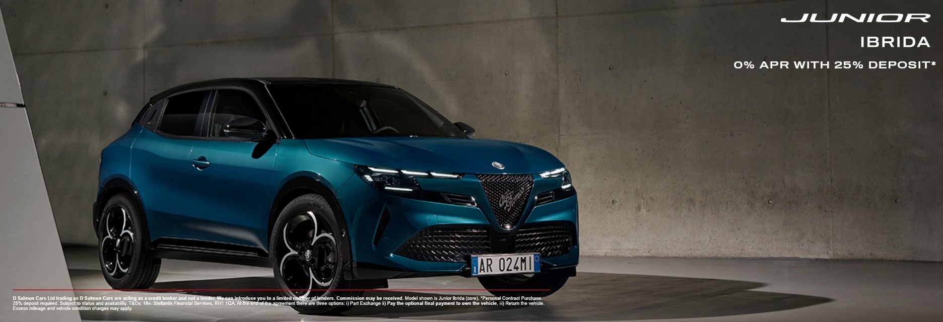 Junior Ibrida 0% APR with £500 Part Ex Bonus