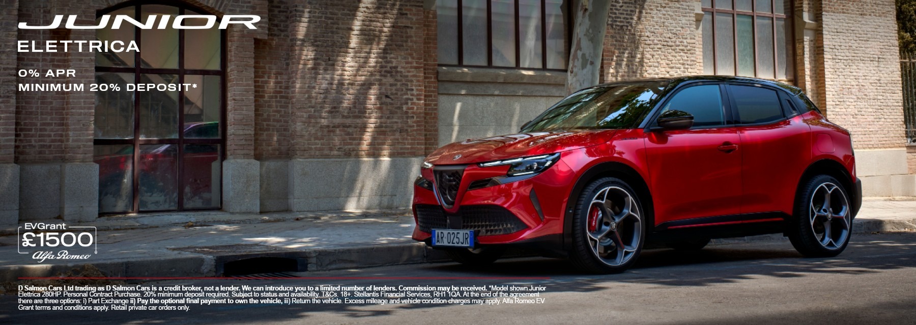 Junior Elettrica 0% APR plus £1,500 EV Grant!