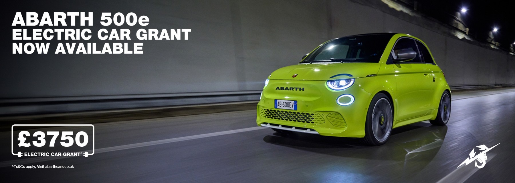 Abarth 500E - £3,750 E-Grant!