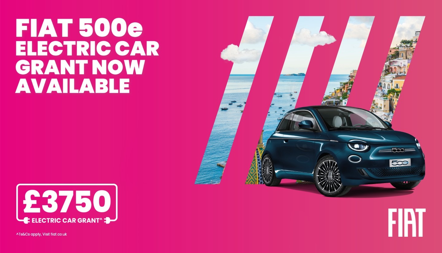 Fiat 500E - £3,750 E-Grant!