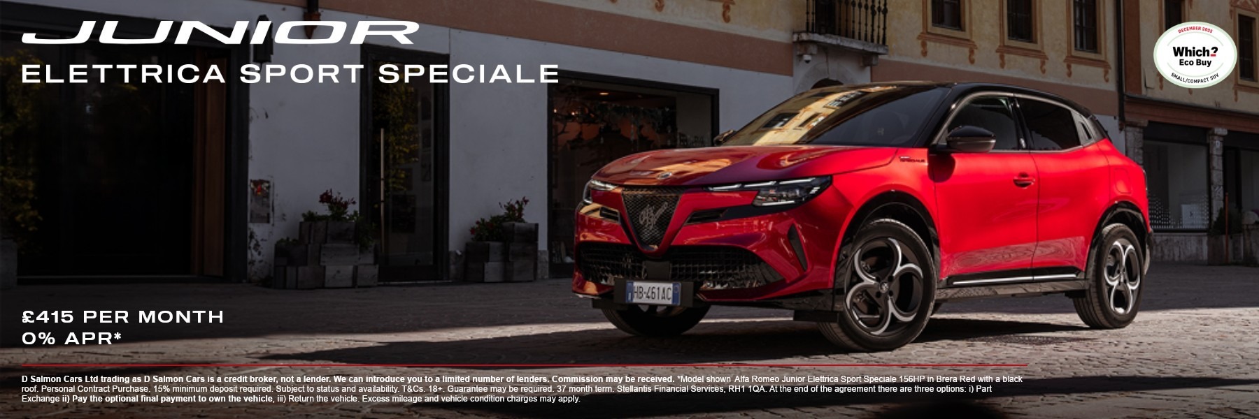 Junior Elettrica 0% APR plus £1,500 EV Grant!